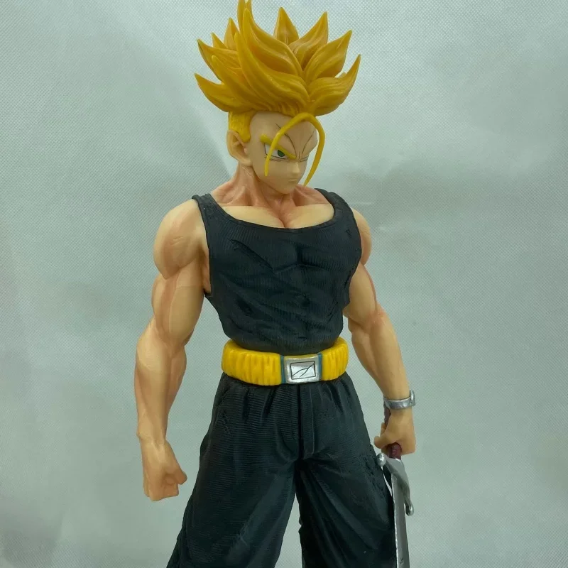 44cm Dragon Ball Gk Temple Tl Tranx Super Saiyan Super Large Anime modello in Pvc statua modello ciondolo regalo fatto a mano