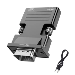 1080P VGA Adapter For PC Laptop to HDTV Projector Video to VGA