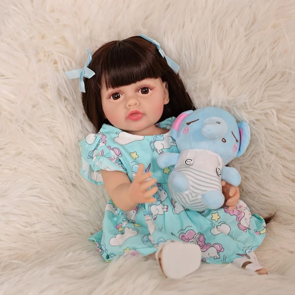 Cloveray 20 polegada clássico corpo inteiro vinil realista reborn bebê boneca super bonito boneca de vinil brinquedo artesanal criança aniversário presente natal