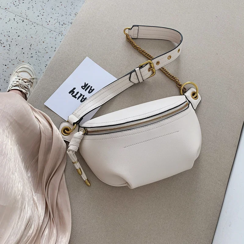 Bolso cruzado de cuero suave para mujer, bolsa de pecho de gran capacidad, a la moda, de lujo, novedad de 2022