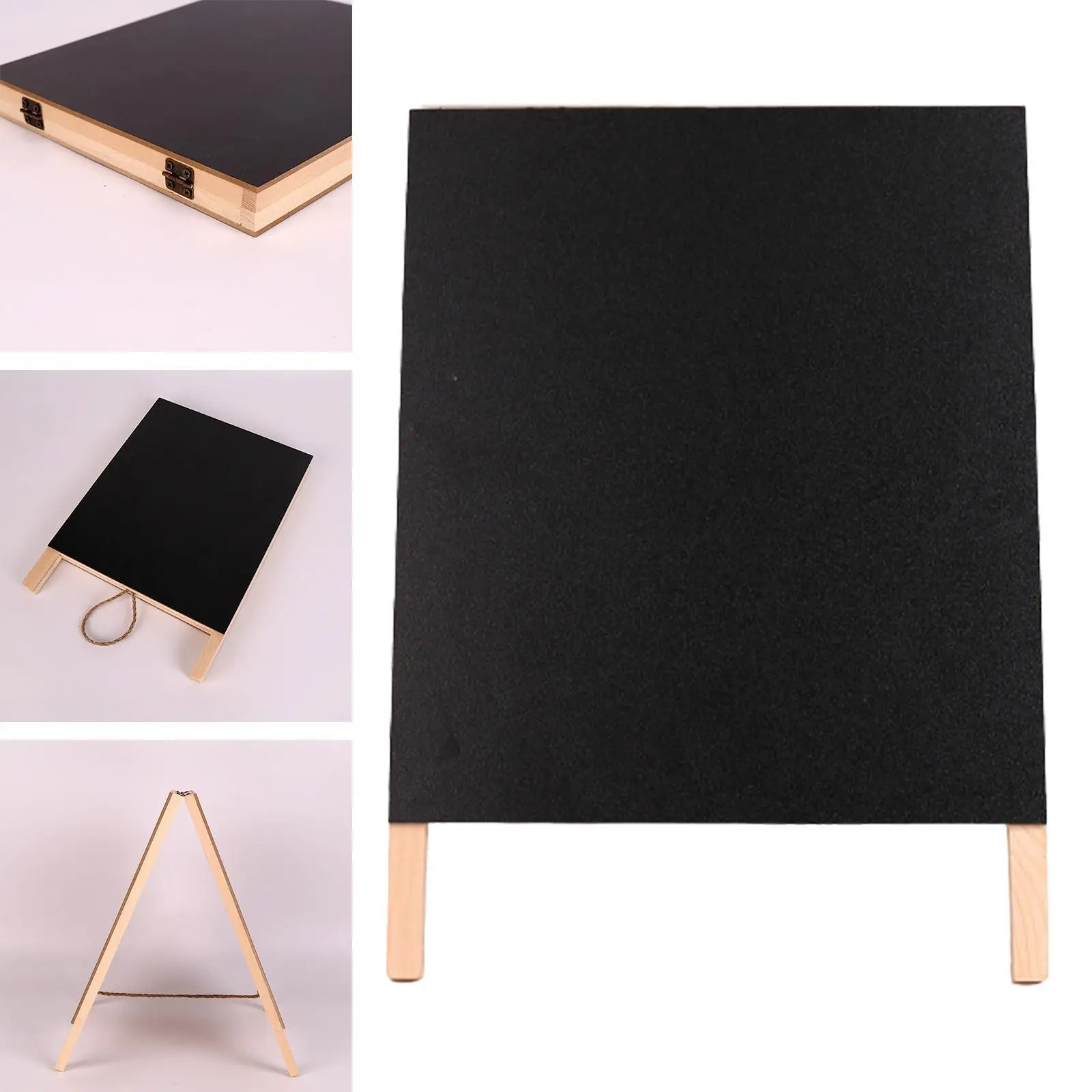 علامة سبورة خشبية صغيرة قابلة لإعادة الاستخدام وقابلة للمسح على سطح الطاولة سبورة واقفة للأطعمة ومتجر عيد الميلاد وحفلات الزفاف في الهواء الطلق