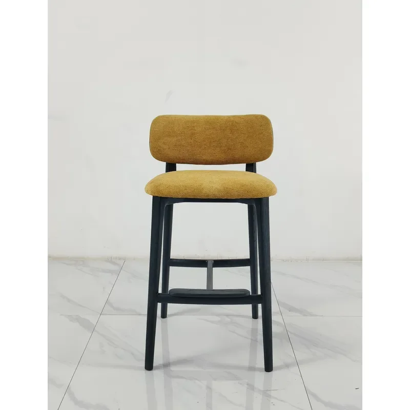 Modern Nordic Bar Stool Luxury High Chair for Kitchen Counter Creative Home Furniture Rear Bar Table Seat Contemporary Design
