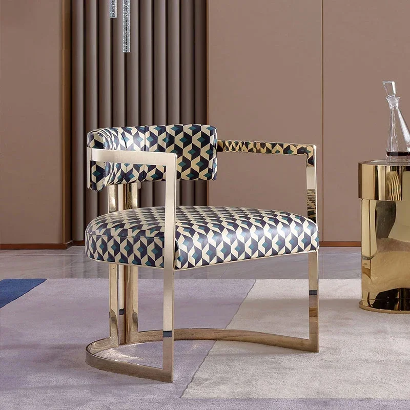 

01 yj19 Italian Minimalist Designer Lounge Chair Living Room Modern Light Luxury Single Sofa Chair