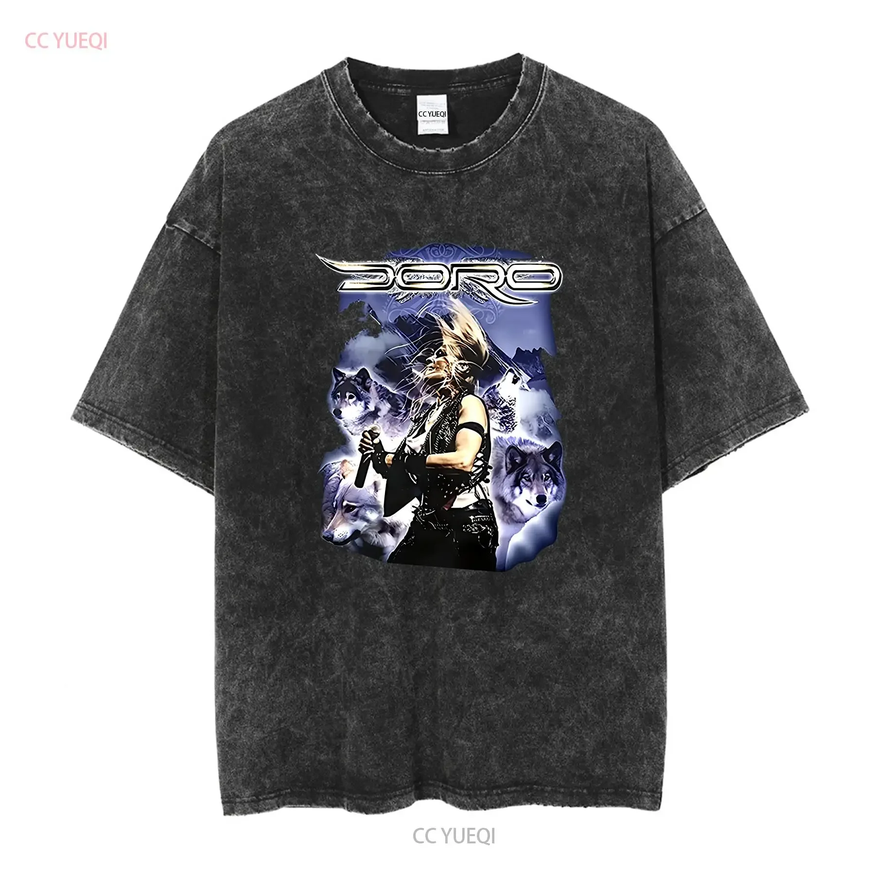 Doro Wolf Pesch T Shirt Black Men Size S 5XL long or short sleeves vintage Washed Top For Everyday Wear Soft Comfortable Casual