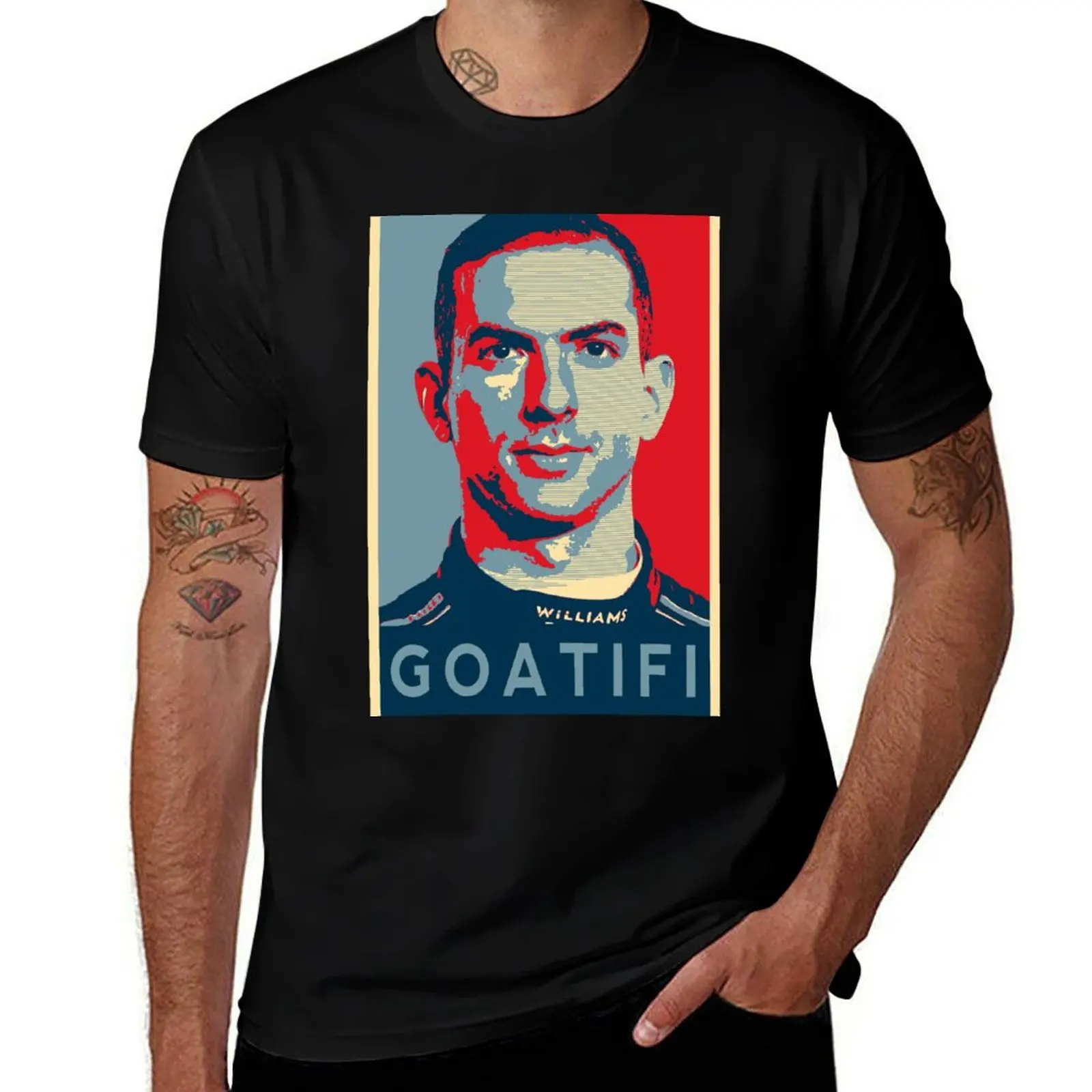 

Nicholas Latifi, Goatifi F1 T-Shirt anime t shirts blue archive anime stuff Personalized t-shirt oversized t shirts for men
