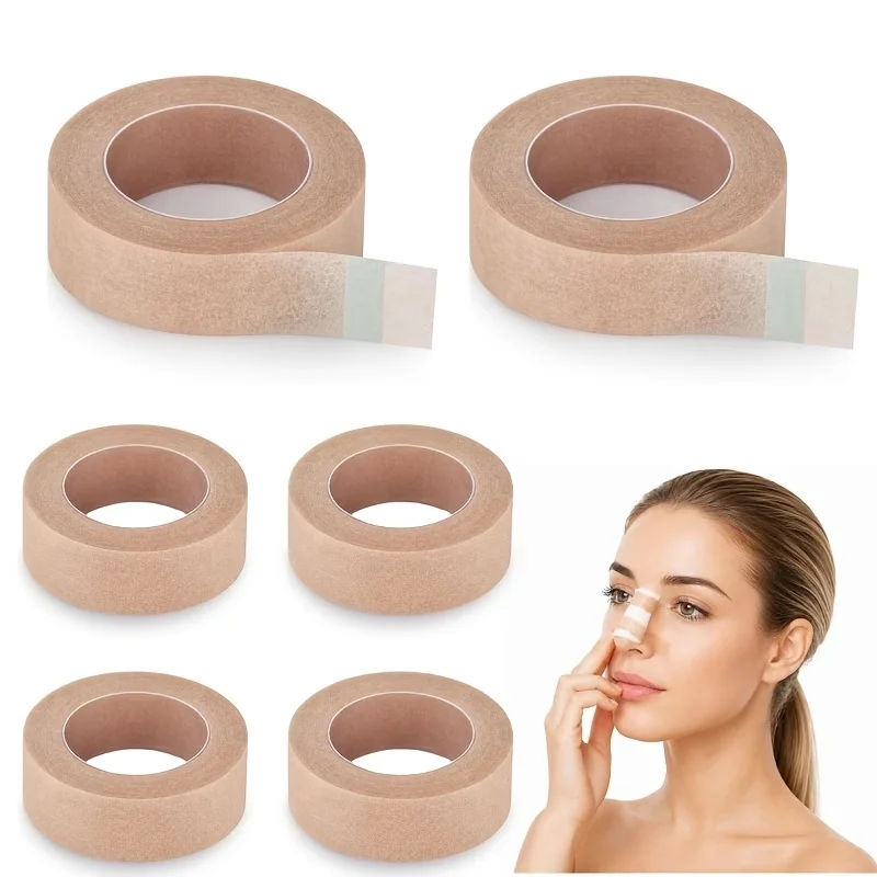 2 Rolls Nasal Shaping Facial Tape, 0.5 x 354.3 in Per Roll, Microporous Breathable for All Skin Types