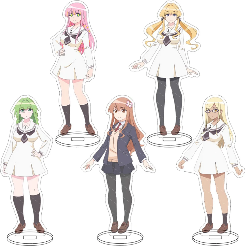 16CM Anime Hanaori-san will im nächsten Leben immer noch kämpfen ‌   Figur Chuna Airu Hanaori Mithia Cosplay Acryl-Ständer Ornamente Geschenke