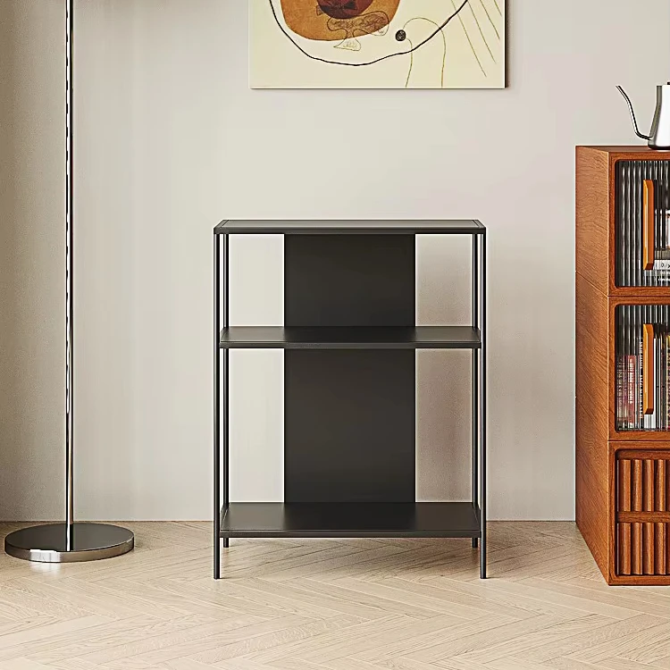 &Stylish Super Narrow Modern Iron Bookcase Superbly Wall-mounted Metal Cabinet for Home Decor Living Room Furniture or Porch