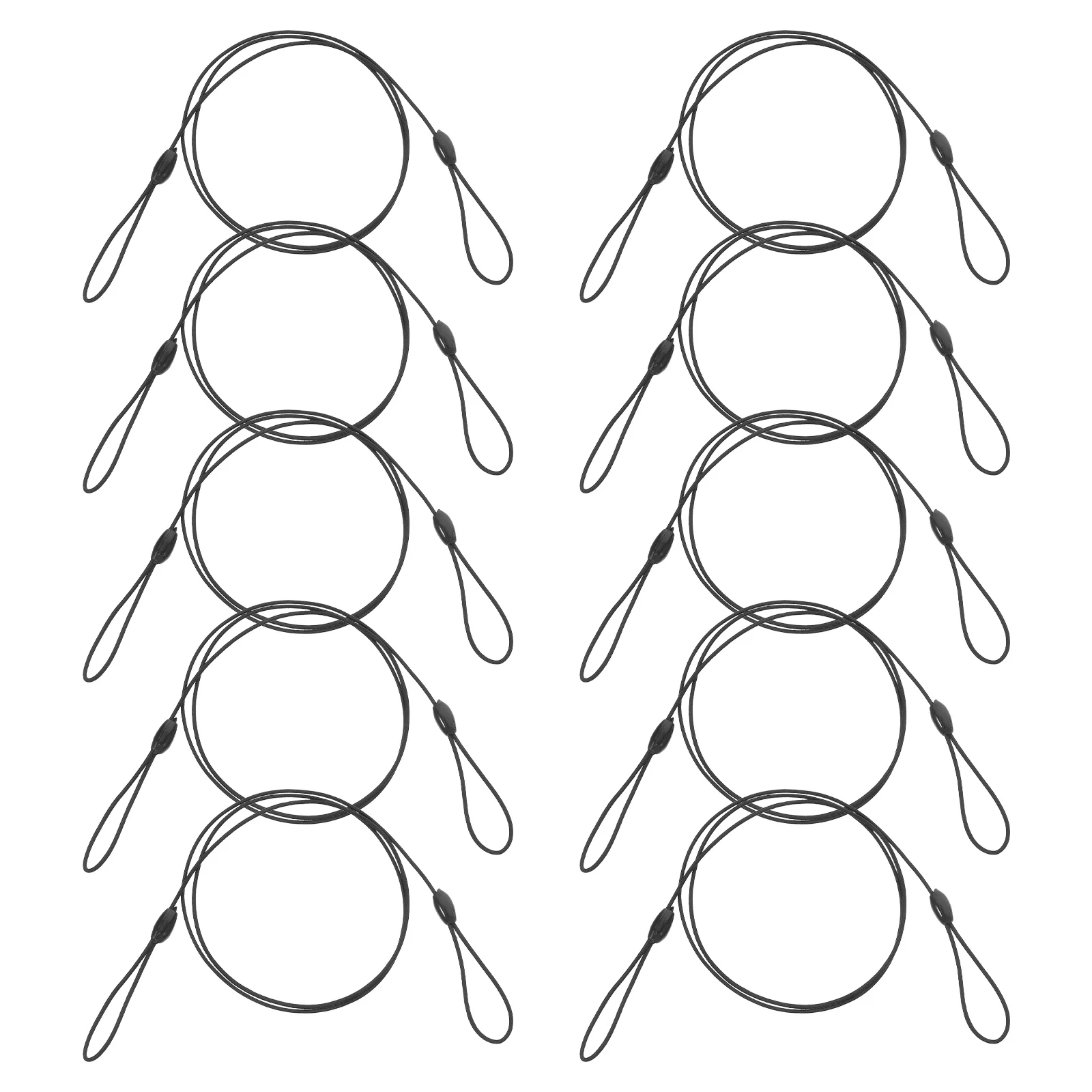

10pcs Elastic Lanyard High Elasticity Antiloss Feature for ID Badge Stylus Pen Mask Retractable Cord Plastic Strap