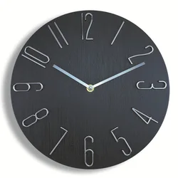 30cm 12inch Wall Clocks Living Room Silent Brief Wall Clock Nordic Fashion Wall Watch No Second Hand Simple Quartz Clock