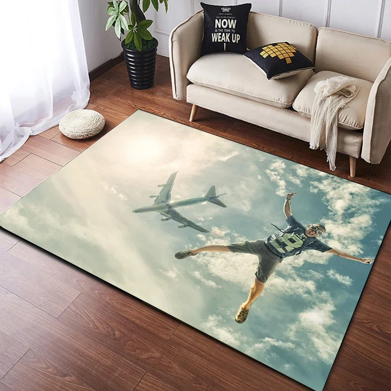 Wingsuit Flying parachute Carpet Kitchen MatEntrance Doormat Bedroom Floor Decoration Living Room Carpet Bathroom Anti-slip