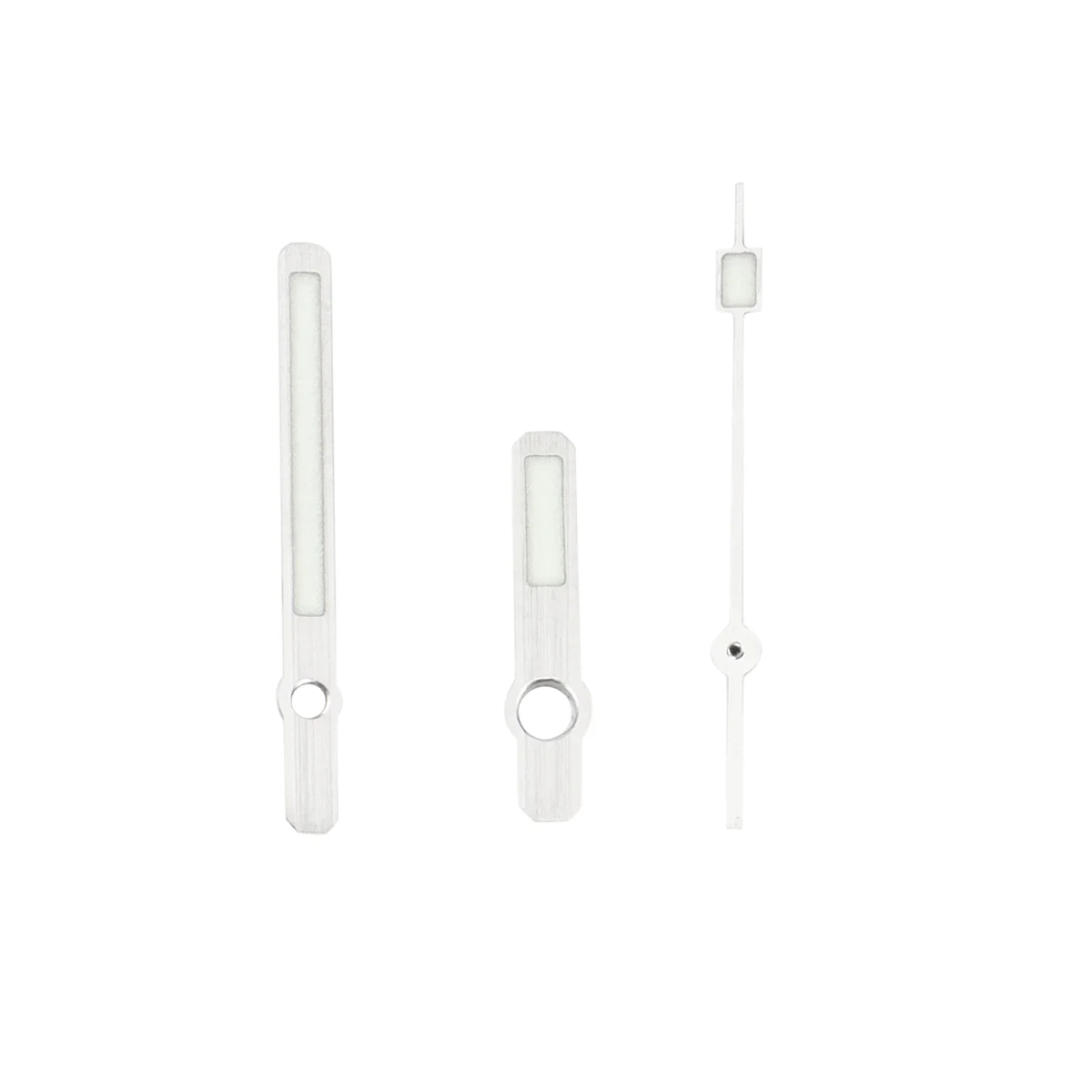 AA84 62MAS Solide Uhrzeiger passen NH35 NH36 ETA2824 2836 ST2130 Uhrwerk Japan C3 Super Green Lume dreidimensional