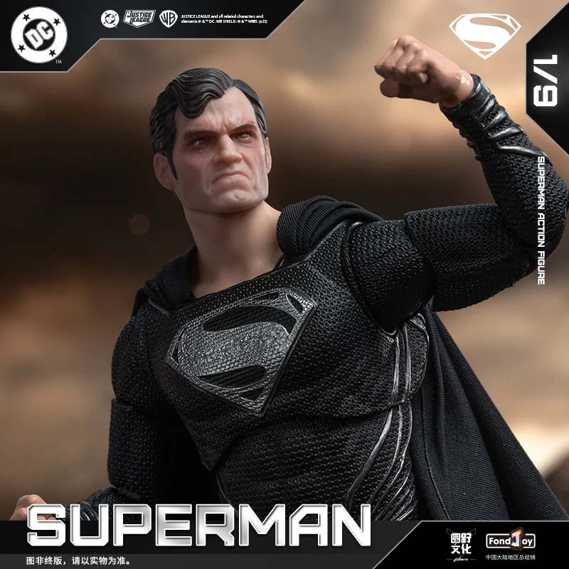 

【 Pre Sale 】 New 2.0 Version Black Superman Genuine Fondjoy Dc Doll Desktop Ornament Cool Toy Collection Statue Holiday Gift