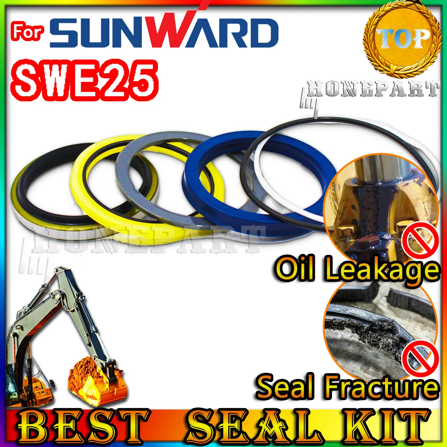 

ДЛЯ Sunward SWE25 Ремкомплект сальника Экскаватор Лучший надежный Mend proof Центральный поворотный пилотный регулятор Ножка инжектора Нагрузчик PPC