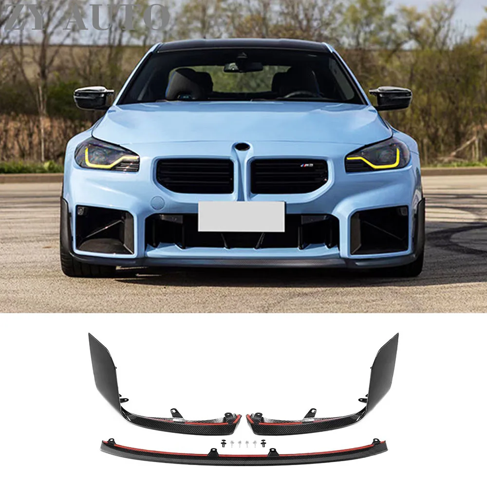 For BMW M2 G87 2023 Dry Carbon Fiber Front Lip Rear Spoiler Car Exterior Modification Accessories
