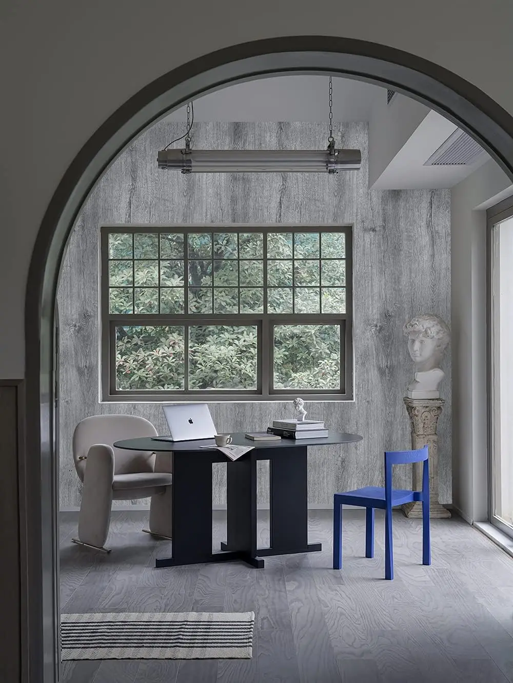55 cm breite, selbstklebende Vinyl-Tapete mit Holzmaserung – wasserfeste Heimdekor-Aufkleber für Tür, Kleiderschrank, Schrank, Tisch, Möbel – Detail 8
