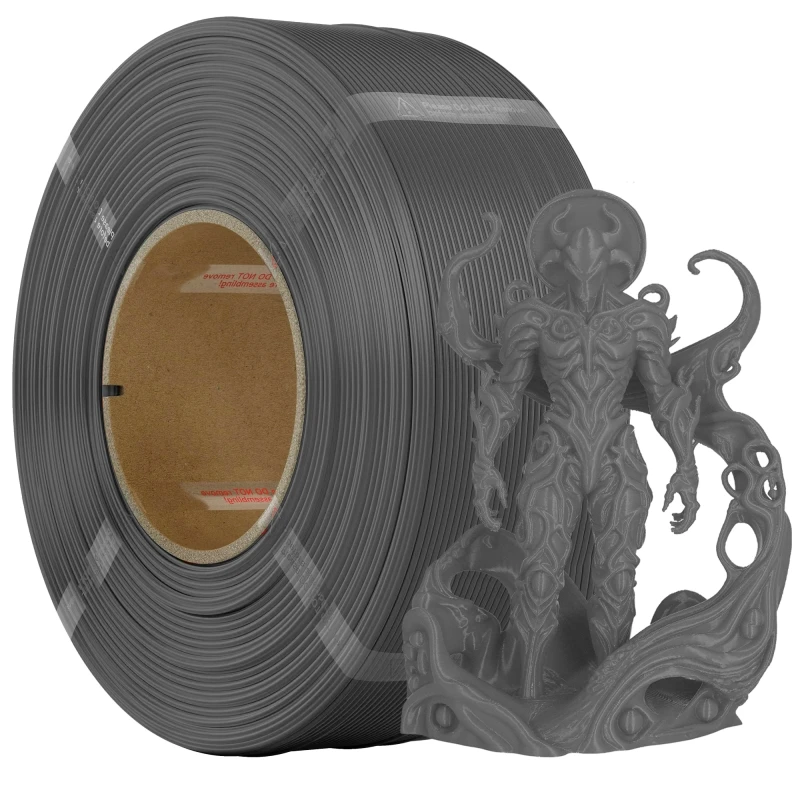 

PLA-нить 1,75 мм, 1 кг, стержень для многоразовых катушек (2,2 фунта), нить для 3D-печати премиум-качества для лабораторных 3D-принтеров Bambu, серый