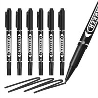 10pcs Marker Pen Set Waterproof Permanent Paint Pens DIY Graffiti for Wood, Glass, Plastic Leather Stationery School Supplies