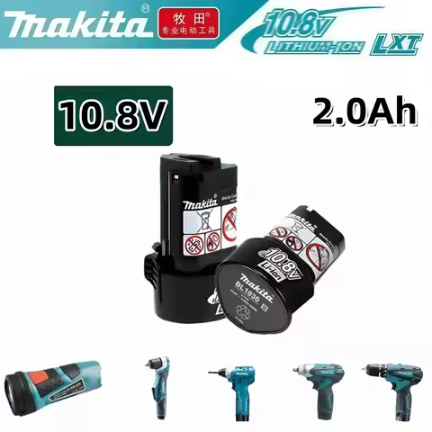 Original Makita Battery 10.8v 2.0Ah Battery Replacement BL1013 BL1020 BL1030 , Power Tool Battery TD090D