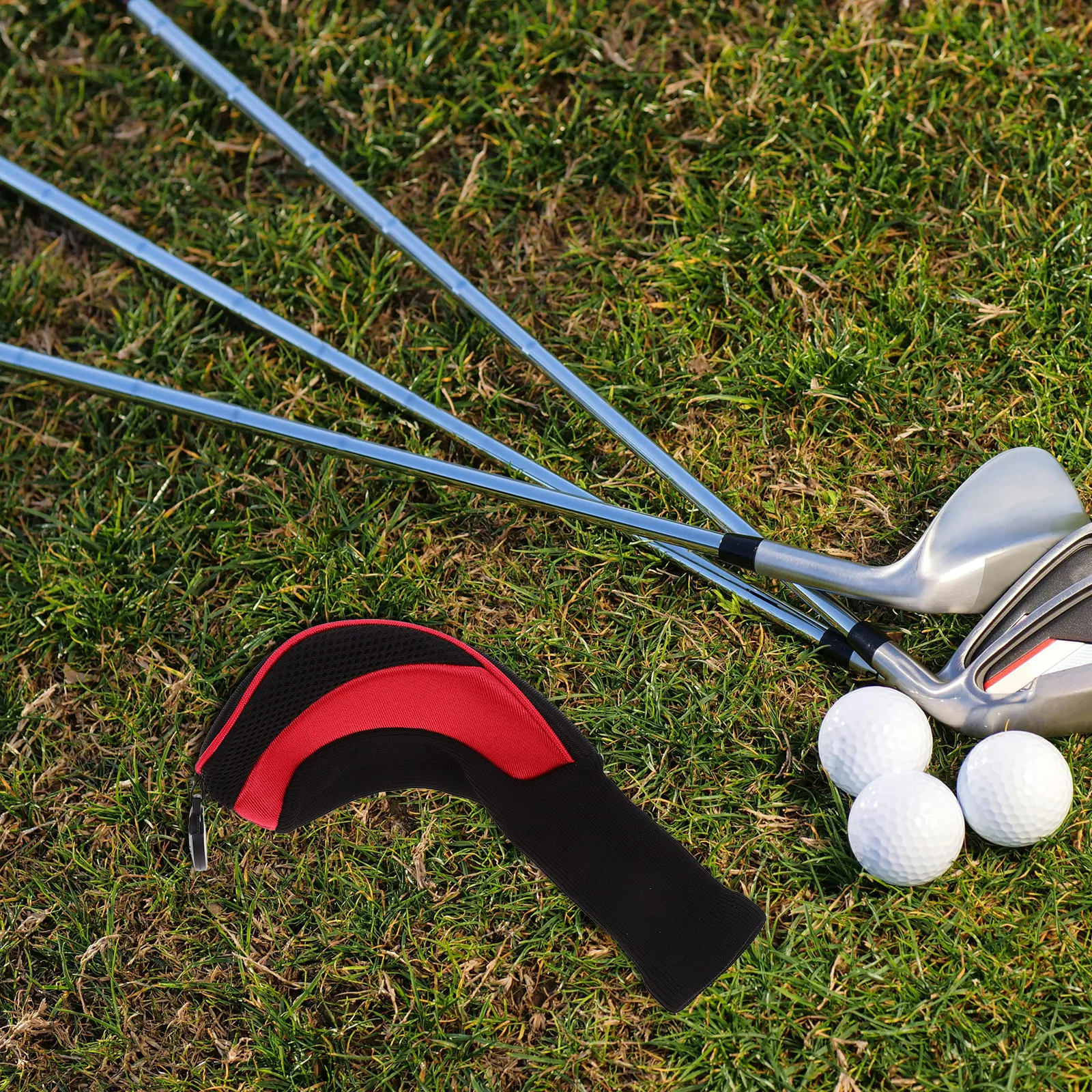 

3Pcs Golf Club Covers Set Mesh Design for Iron Wood Ut Putter Protection Easy Carry Exquisite Look Gift for Golfers Club Covers