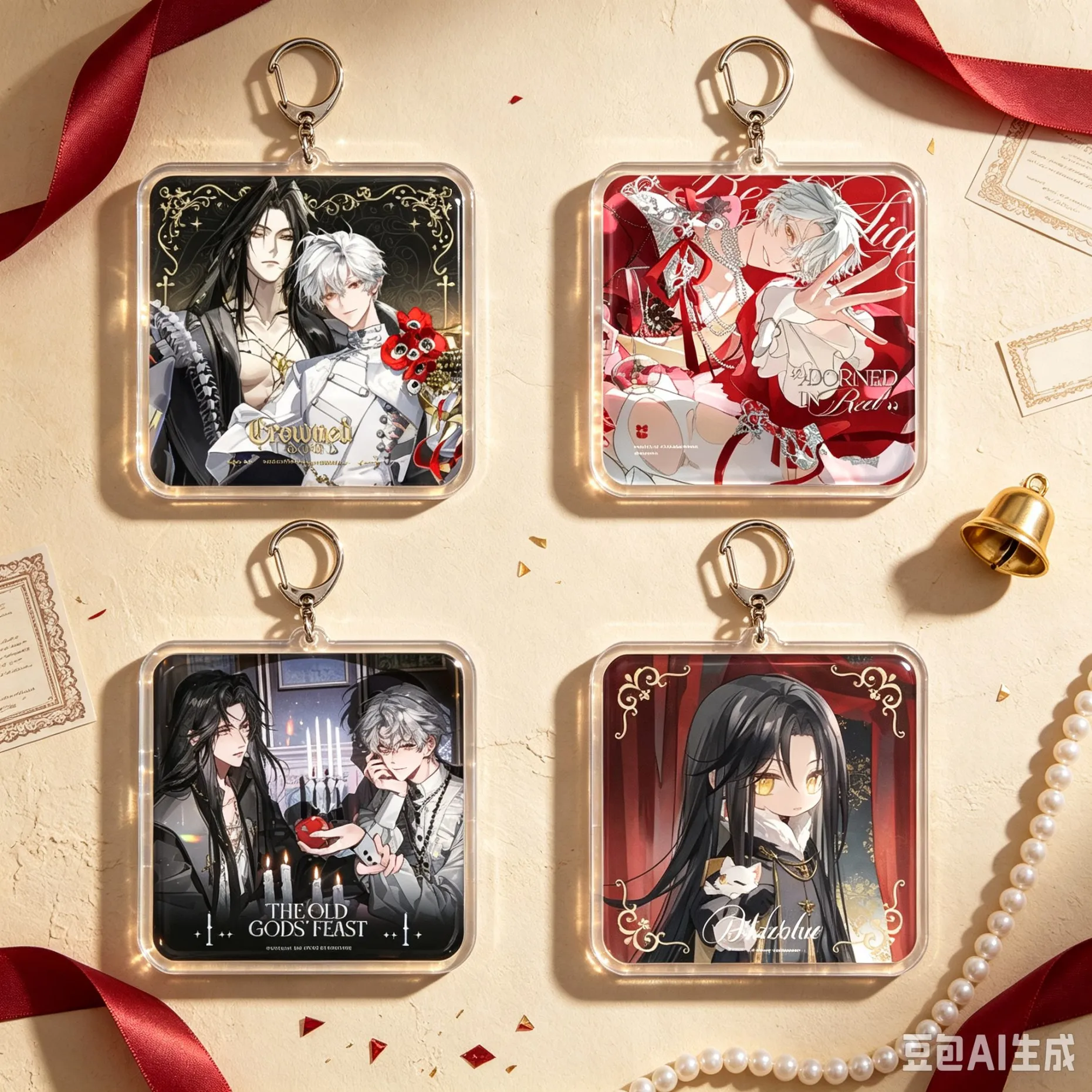 Anime Welcome To The Nightmare Live Bag Acrylic KeyRing Anime Cell Phone Pendant  As A Gift For Fans Exquisite Product Keychain