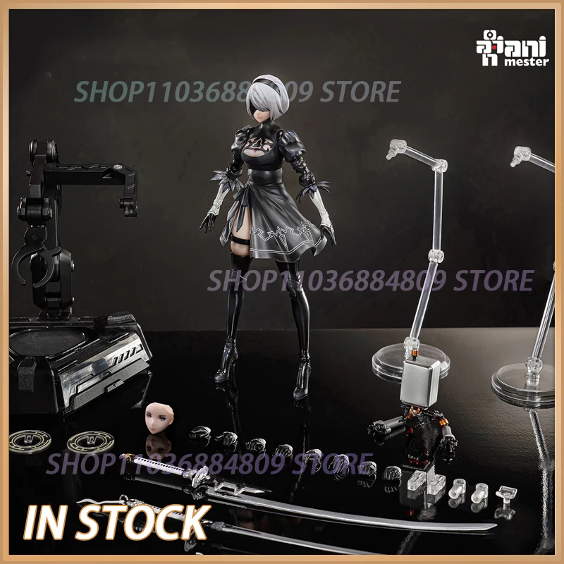 

В наличии 1/9 AniMester YoRHa No. 2 фигурки типа B Ver1.1a с мягким резиновым корпусом, металлические, Nuclear Gold Reconstruction