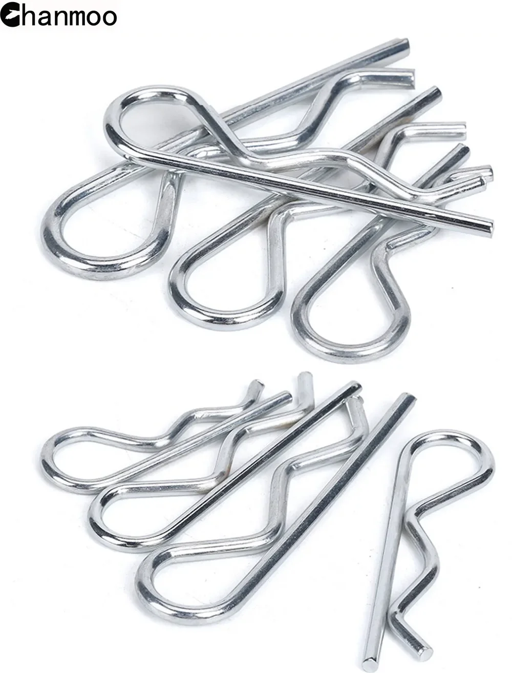 HSP 02053 Stainless Steel Bend Body Clip R Clip for 1/8 1/10 1/16 RC Car Flying Fish 94122 94123 94166 94155 94177 94188 Parts