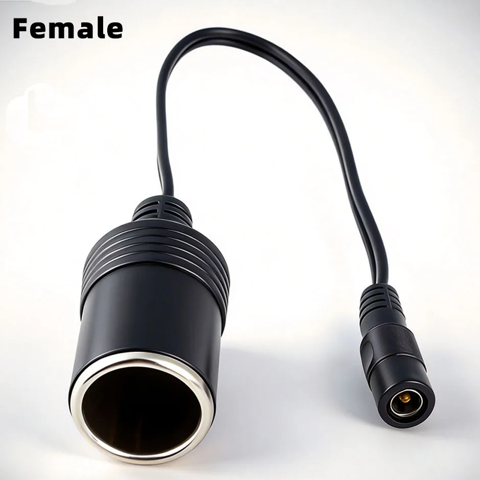 12V Car Cigarette Lighter Socket Plug Connector Charger Cable Adapter DC 5.5*2.1mm 5A  Amper UPS Battery Backup Connector