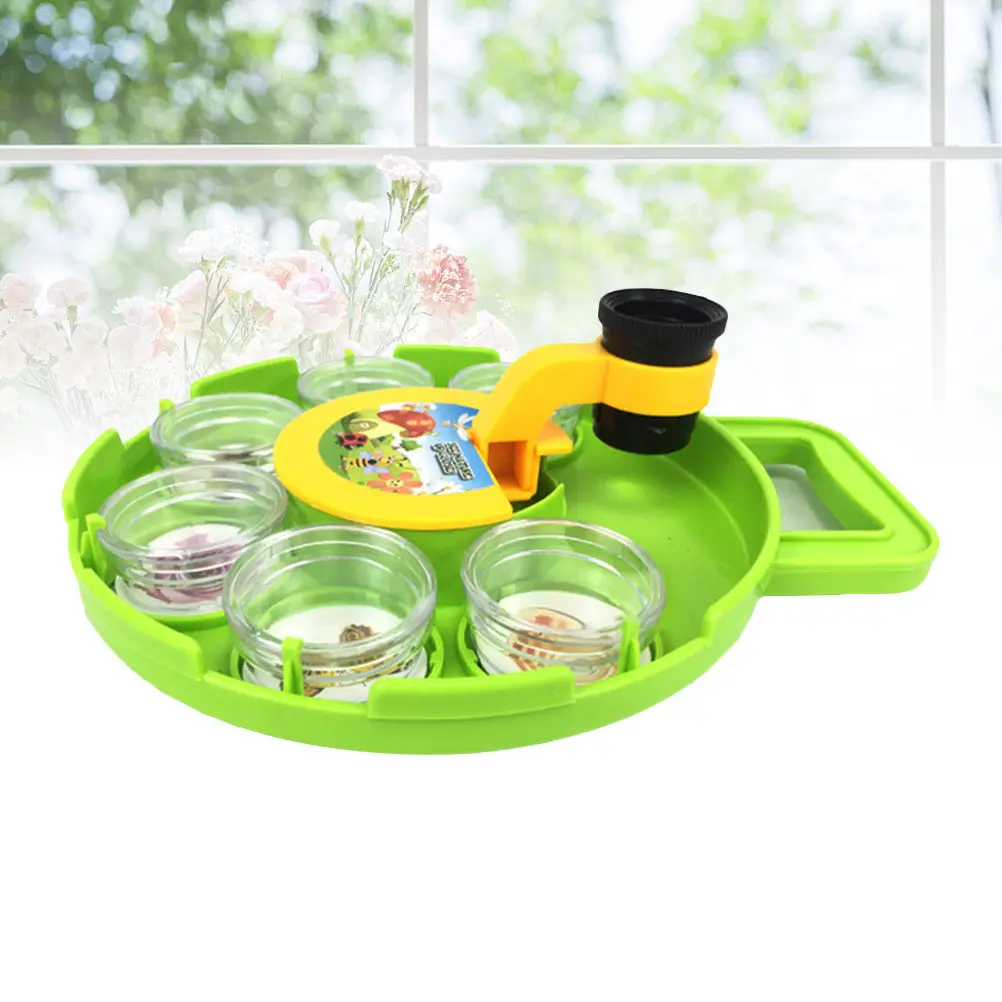 

Детский микроскоп-лупа для изучения биологии, науки и природы, для детей, для обучения и наблюдения за насекомыми, растениями, камнями, кристаллами