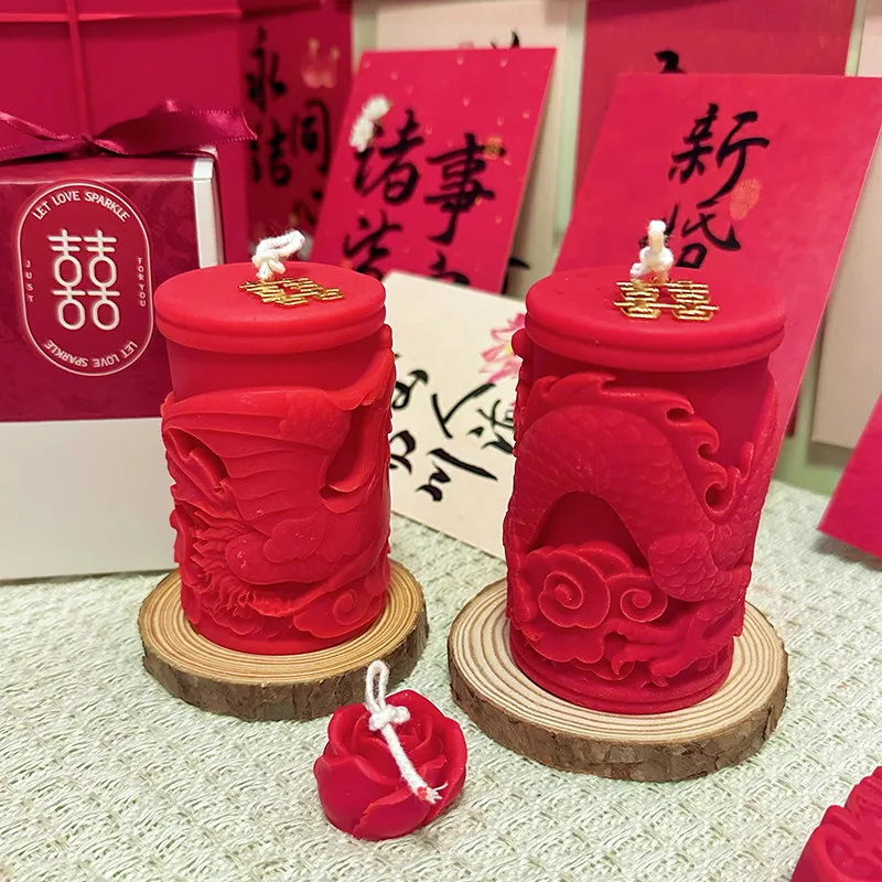 Dragon Phoenix Chengxiang Wedding Aromatherapy Candle