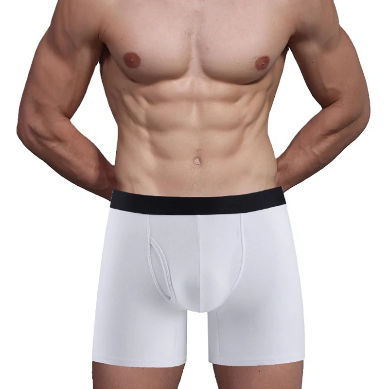 

4Pcs/Set Men's Boxers Underwear Man Sexy Shorts Cotton Panties Mid Waist Breathable Male underpants Gay bermuda masculina hombre