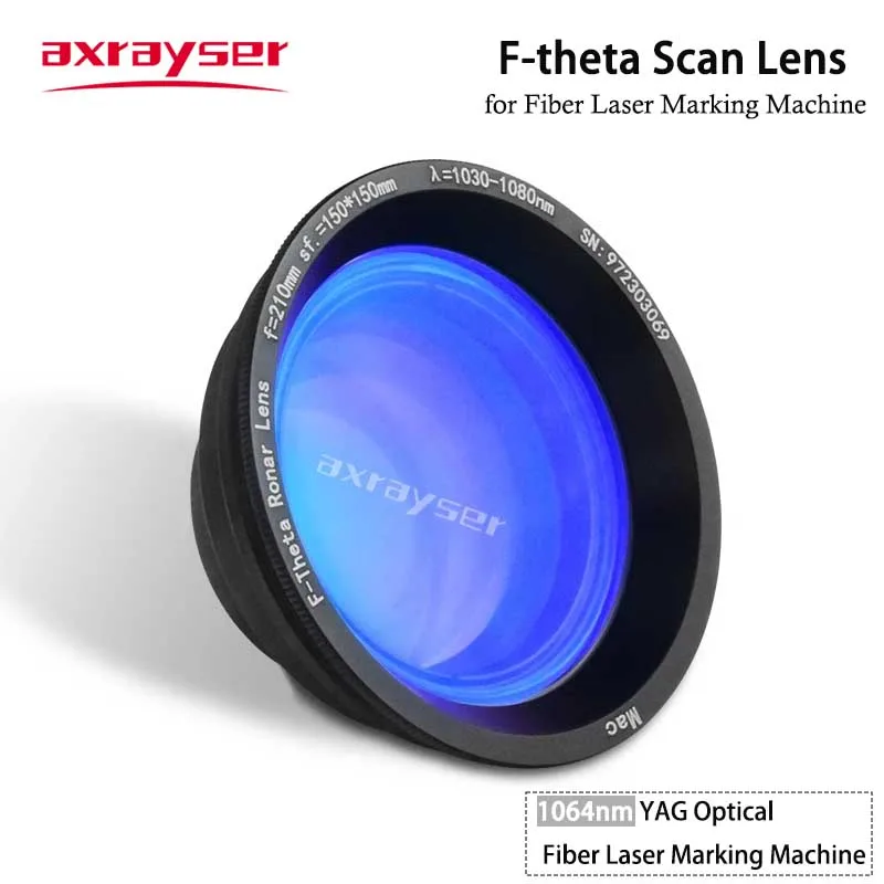 F-theta Scan Laser Lens for Fiber Marking D150/200/300mm Focal Length 100-420mm M85 For 1064nm YAG Optical Machine Parts