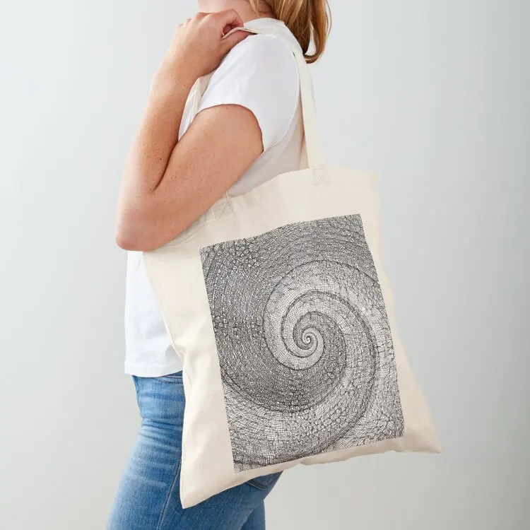 

Fibonacci spiral DeepStyle abstraction Tote Bag shopper bags for women canvas shopping bag female bag tote bags men