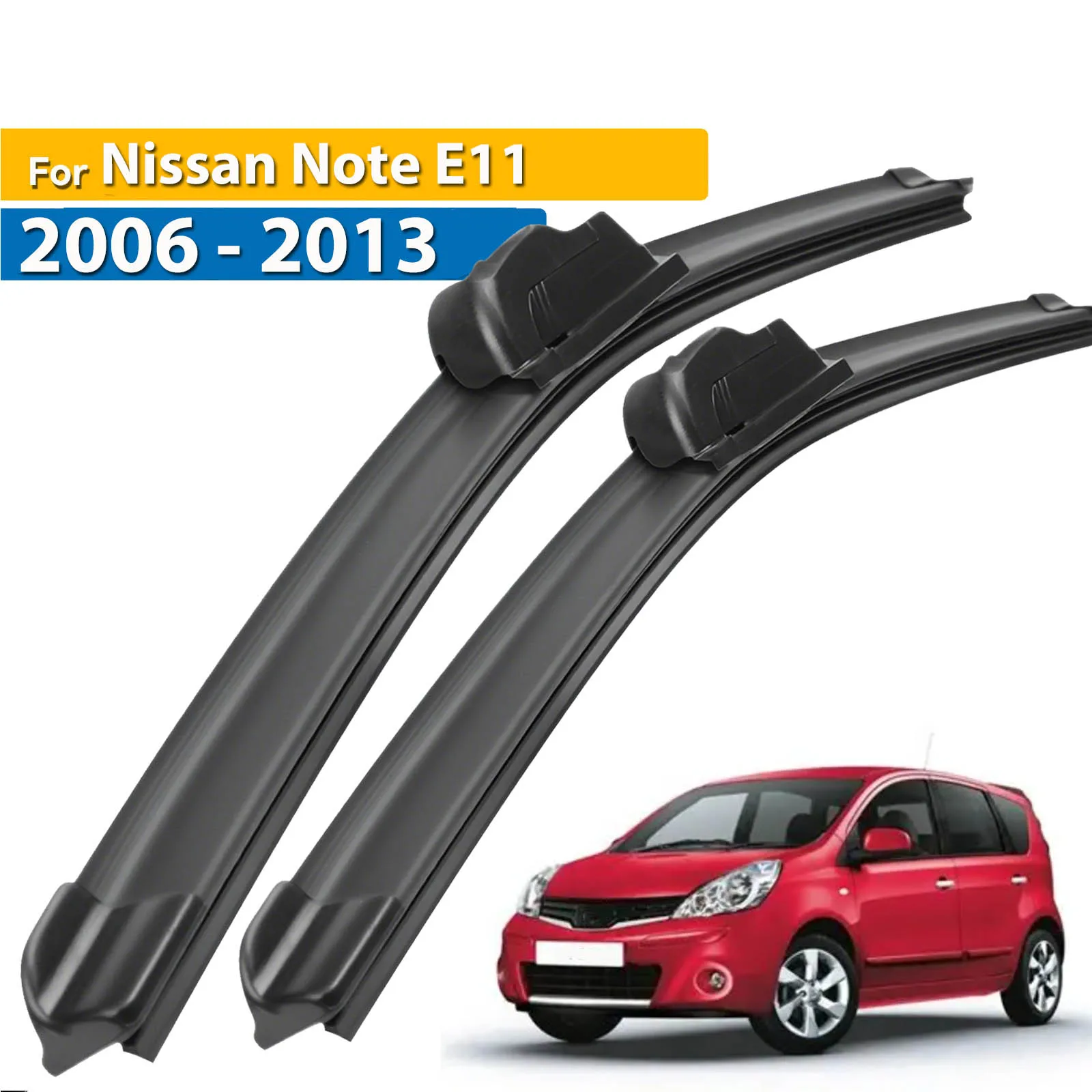 

Erick's Wiper LHD Front Wiper Blades For Nissan Note E11 2006 - 2013 Windshield Windscreen Clean Window Car Rain Brushes 24"+14"