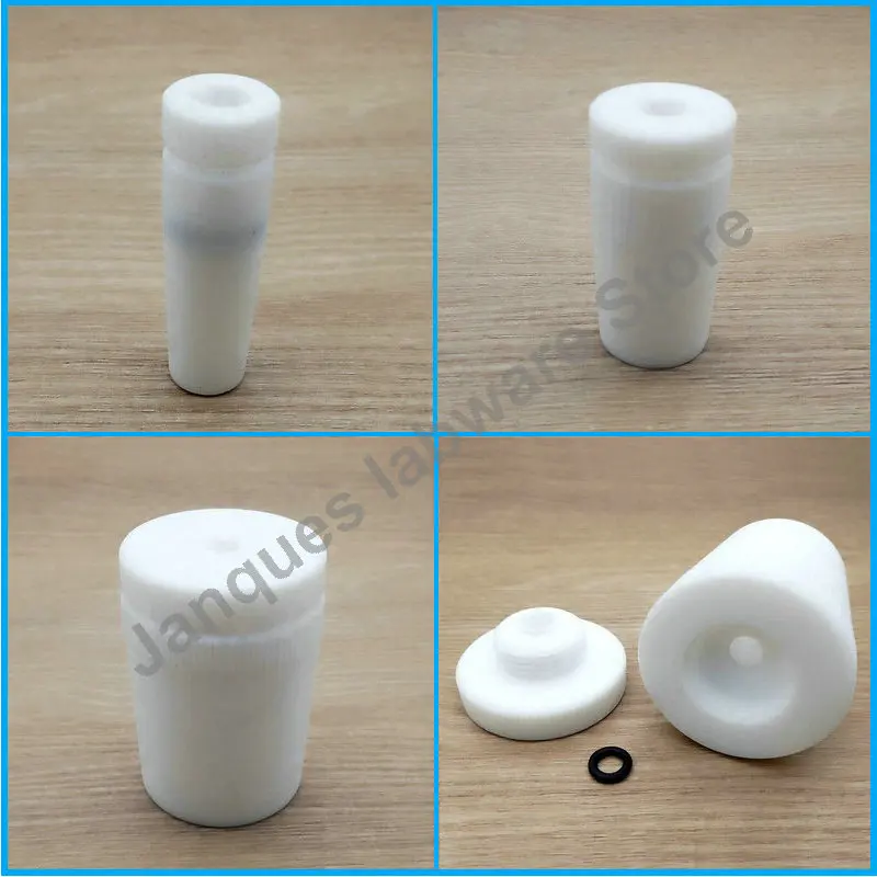 1pc Lab 14/19/24/29/34/40/45/50# PTFE stir plug Fit for strring rod Flask PTFE Solid Stopper matching stirrer