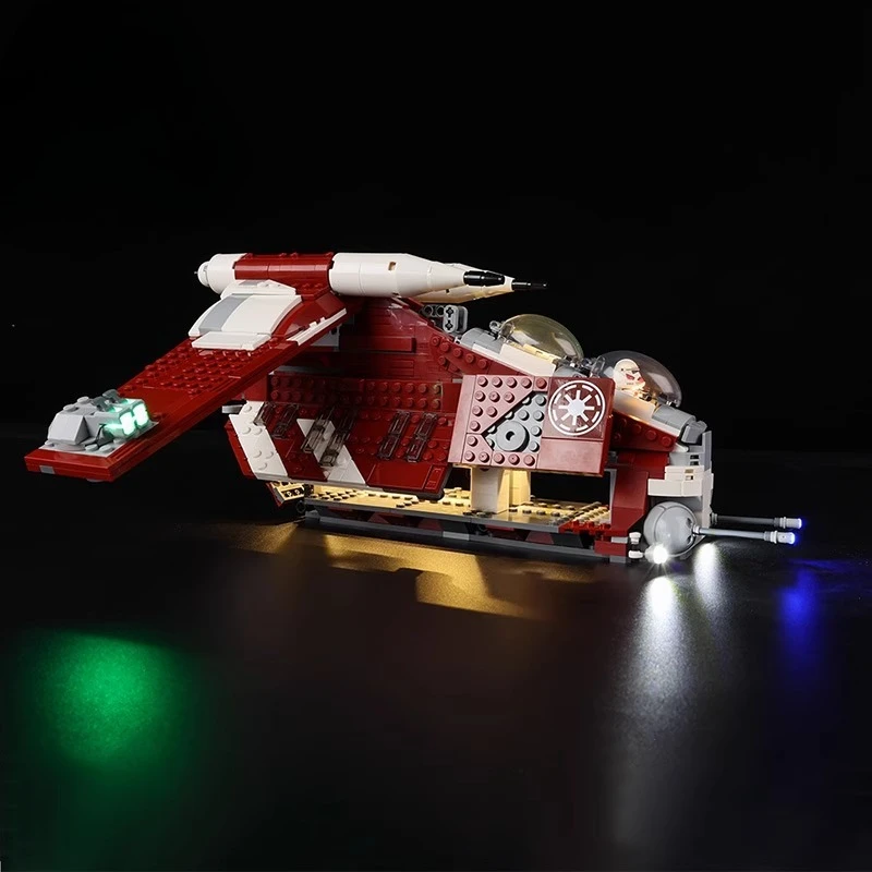 Ensemble d'éclairage LED adapté pour LEGO Star Coruscant Guard Gunship 75354 (blocs de construction non inclus)