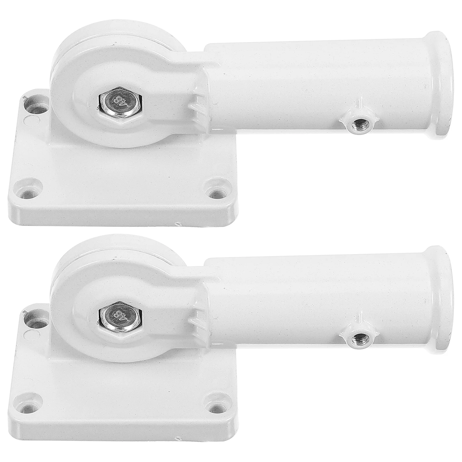 

2Pcs Outdoor Flag Pole Bracket Rustproof Adjustable Flag Holder for Wall Garden Flagpole Installation Flagpole Bracket