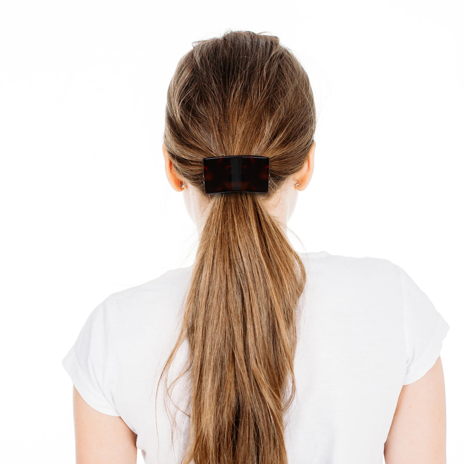 

4pcs Sky Tortoiseshell Hair Clips Semicircle Ponytail Holders Vintage Women Headdress Fashion Accessories