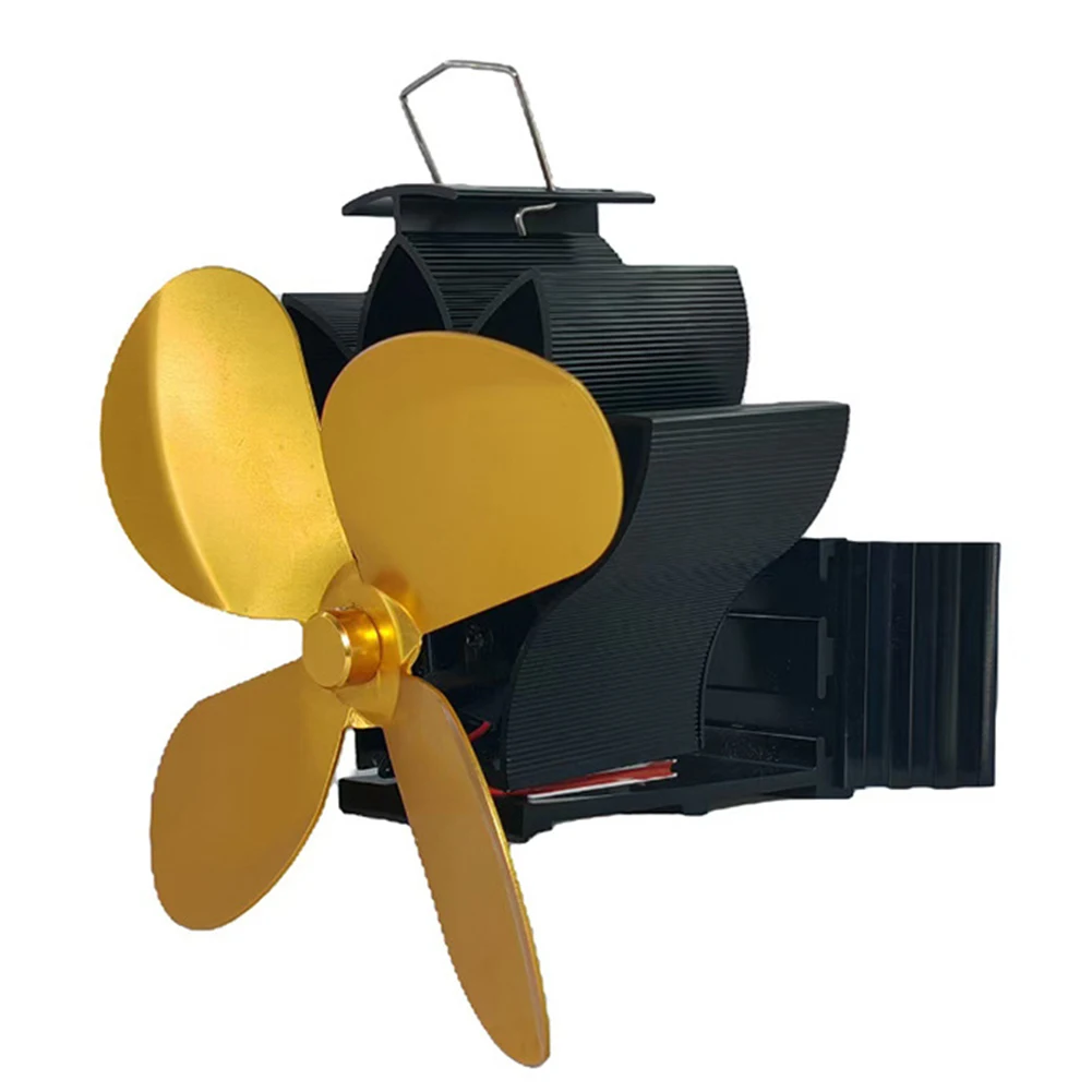 

Вентилятор для камина для домашнего использования, эффективный обогрев, алюминиевый, энергоэффективный, 17.2x10x9.6 см, компактный размер
