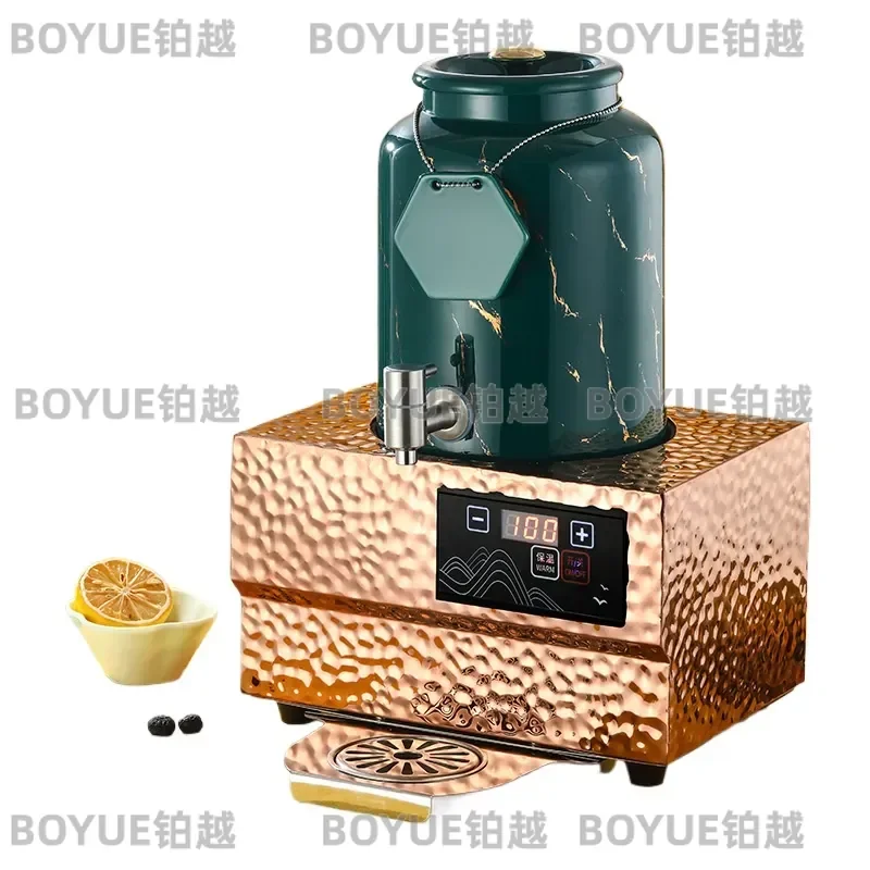 Electric Milk Warmer Dispenser 4L 10L Commercial Buffet Hot Beverage Server for Soy Milk Tea Coffee Juice Ceramic Pot Single