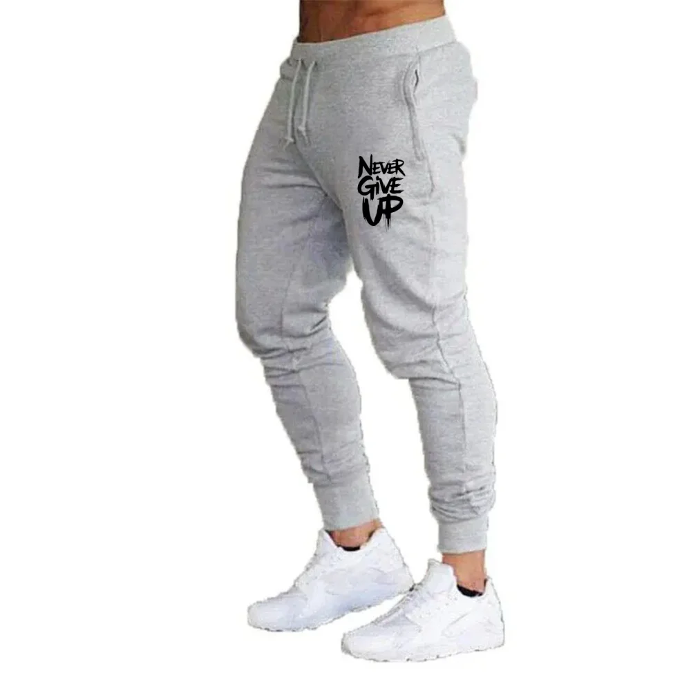 New Men Sports Casual Running Pants Printed Thin Sweatpants Outdoor Daily Breathable Fashion Jogger Pants Men Autumn Winter