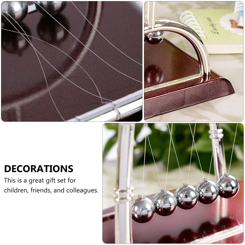 

2 pcs T-Shaped Perpetual Motion Lightweight Educational Science For Home Office Decor Desktop Plastic Adornments Creative