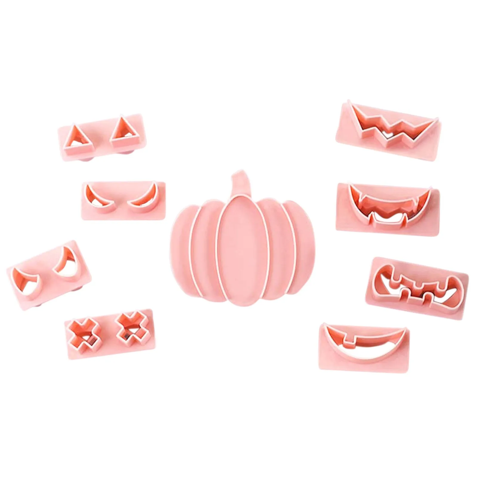 Halloween Candy Molds,   Expression，Fun And Cute Shape 2pc Candy Molds, 8pc Mouth Molds 2024 Suministros Para Fiestas