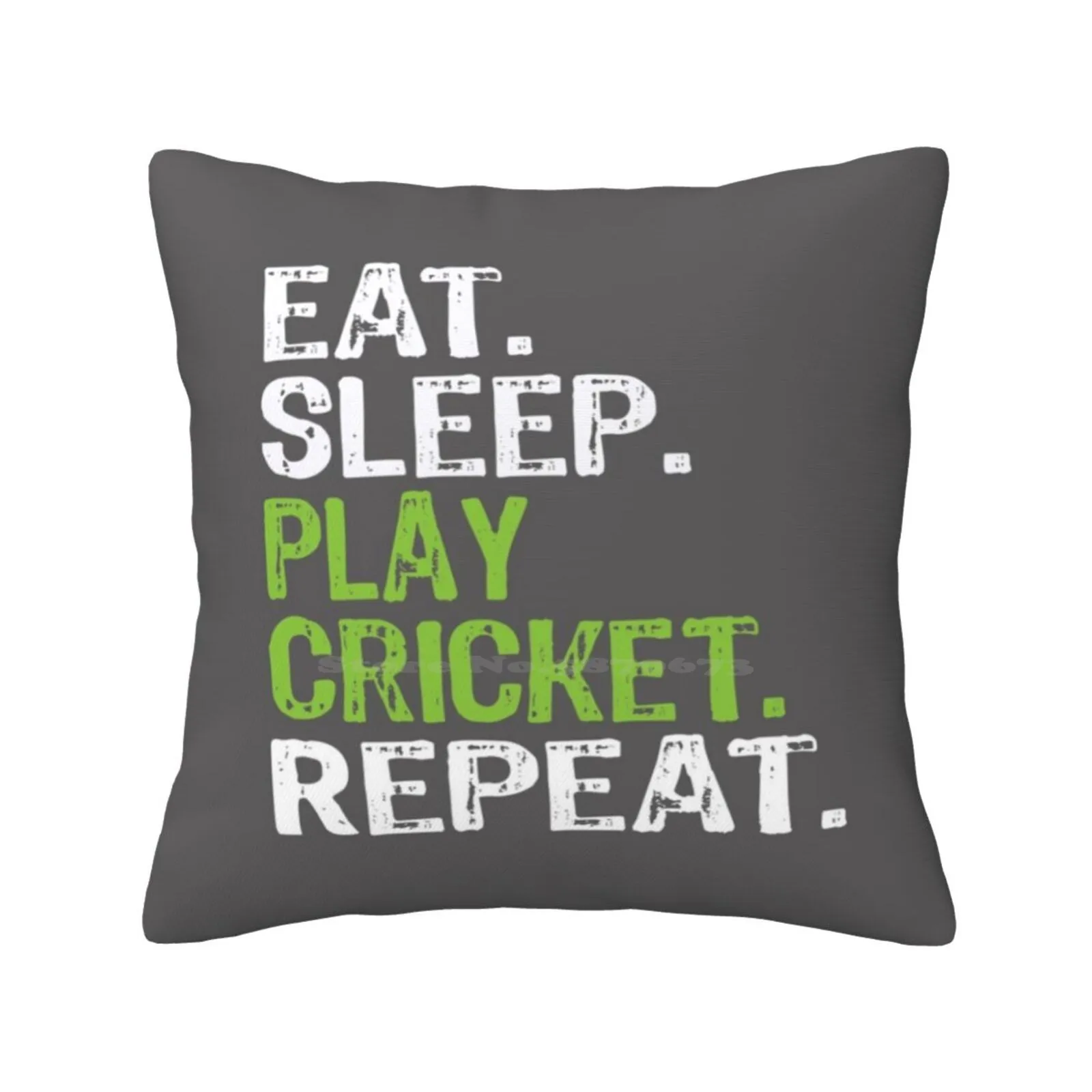 Best Eat Sleep Cricket Gift Design Home Sofa Car Waist Throw Pillowcase Cricket Coach Love Cricket Cute Cricket Boys Cricket