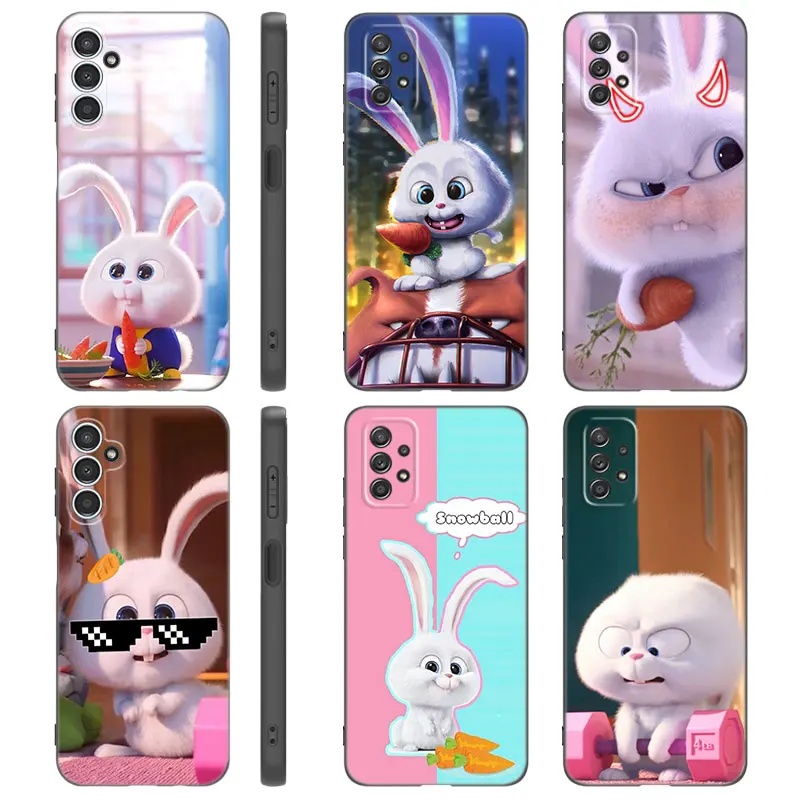 Cute Cartoon Rabbit Case For Samsung A13 A22 A24 A32 4G A14 A23 A25 A34 A52S A53 A54 A73 5G A11 A12 A31 A33 A50 A51 A70 A71 A72