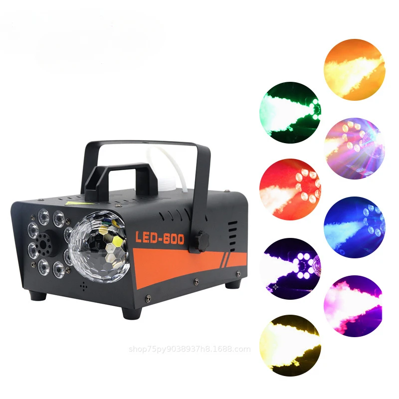 600w Magic Ball Smoke Machine Small Portable LED Remote Control Stage Smoke Blower Room Escape Spray Machine Special Effects