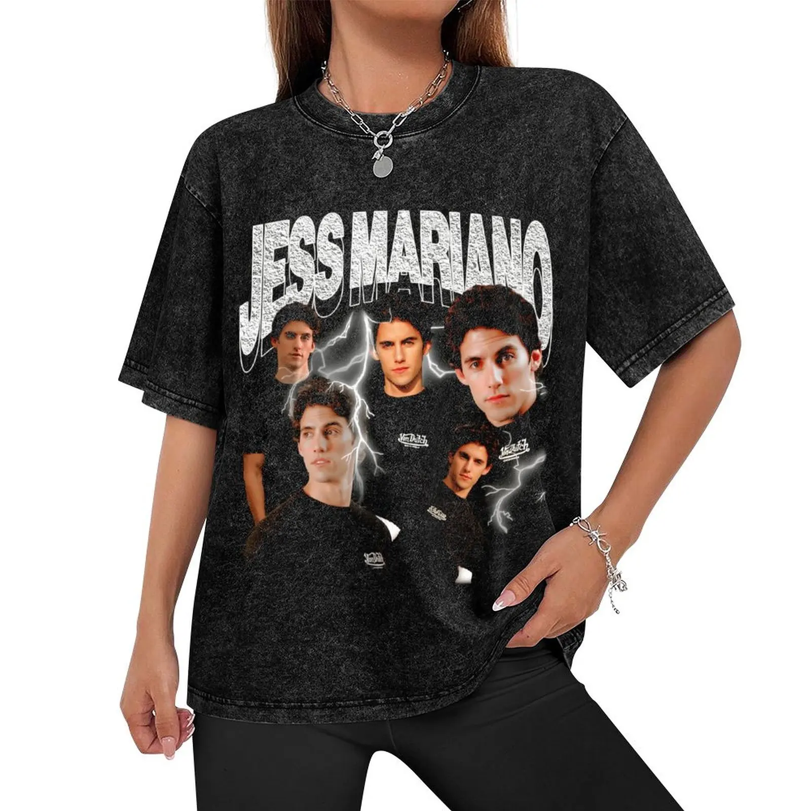 Jess Mariano Signature 90's Vintage Retro Style T-Shirt Short sleeve tee vintage Men's t-shirt