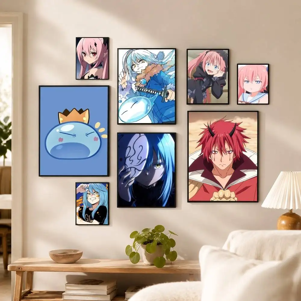 That Time I Got Reincarnated As A Slime Poster High Quality Dorm Living Room Aesthetic Wall Decoration Painting Stickers Gift