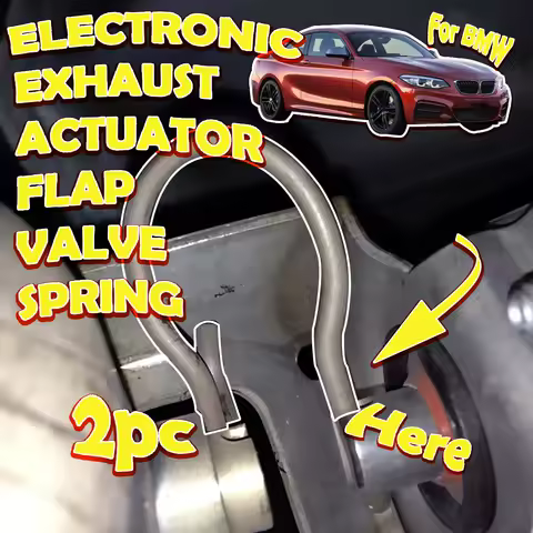 2PC Electronic Exhaust Actuator Flap Valve Spring For BMW 3/5/4 SERIES G20/G30/G31/F90 M5 X5/X7/Z4 Clip Rattling Noise Fix Bow