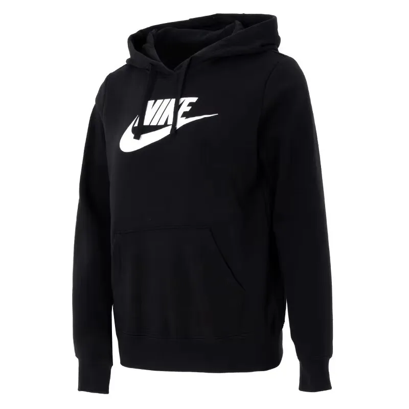 Новое оригинальное поступление, женские пуловеры с капюшоном NIKE AS W NSW CLUB FLC GX STD PO HD, спортивная одежда